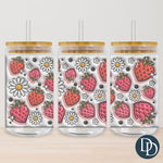 3D Strawberries Tumbler Print  *Sublimation Print Transfer*