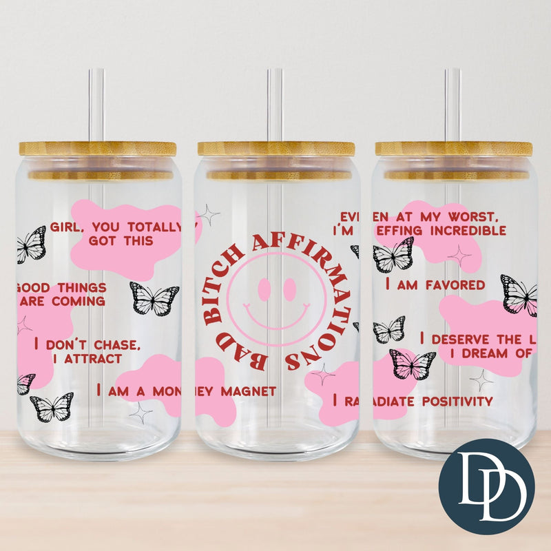 Bad B Affirmations UV DTF Cup Wrap