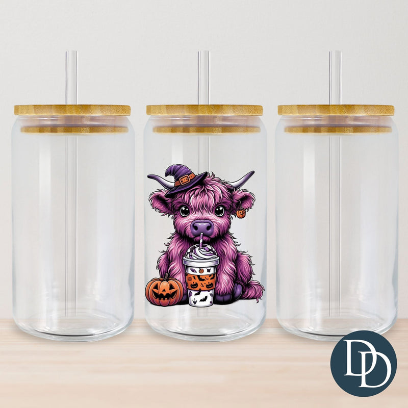 Witchy Highland Cow UV DTF Decal