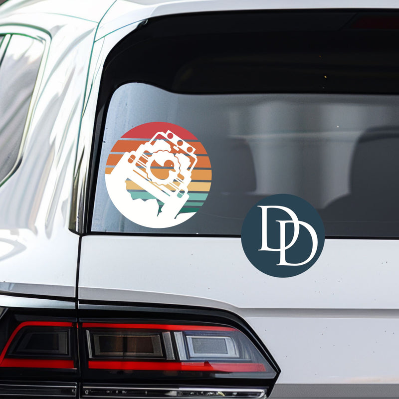 Retro 4x4 *UV DTF Car Window Decal*