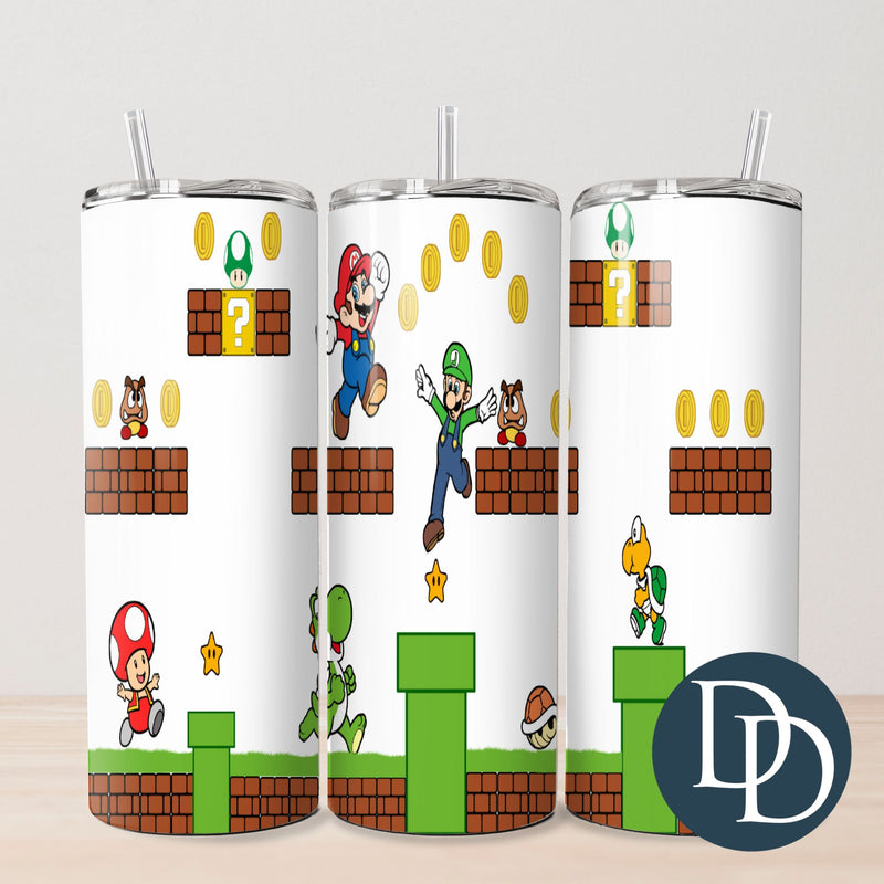 Coin Video Game *UV DTF Tumbler Wrap*