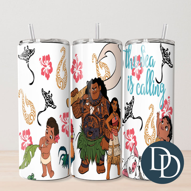 The Sea Is Calling *UV DTF Tumbler Wrap*