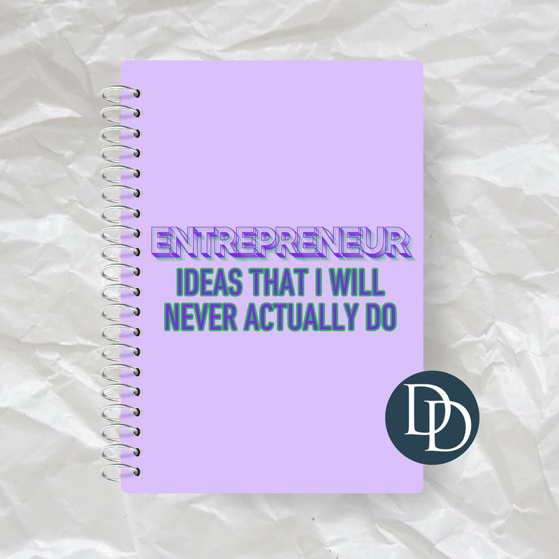 Entrepreneur Ideas *Journal UV DTF Decal*