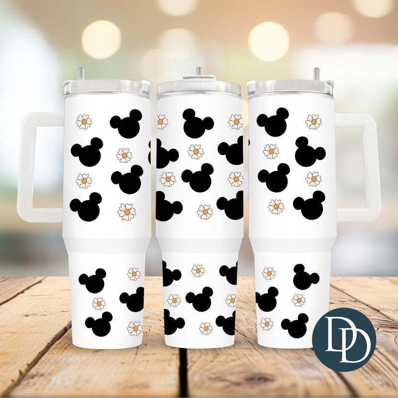 Spring Mouse Heads *UV DTF 40oz Tumbler Wrap*