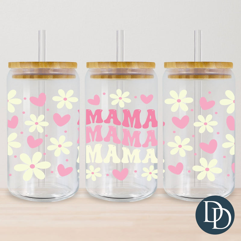 Stacked Mama Daisies UV DTF Cup Wrap