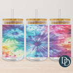 Watercolor Tie Dye Tumbler Print *Sublimation Print Transfer*