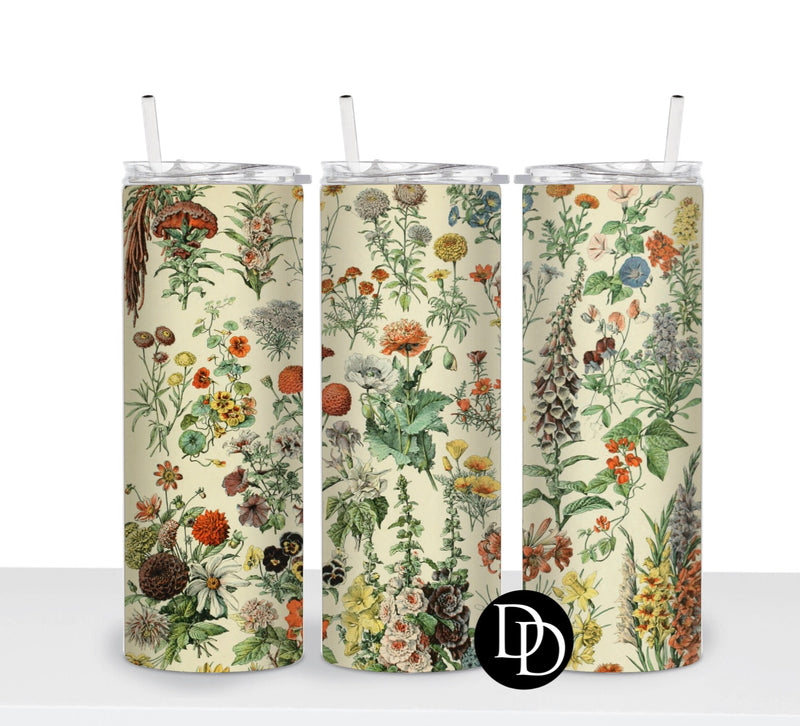 Vintage Flowers *Sublimation Print Transfer*