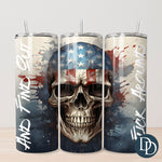 Patriotic FAFO Skull Tumbler Print *Sublimation Print Transfer*