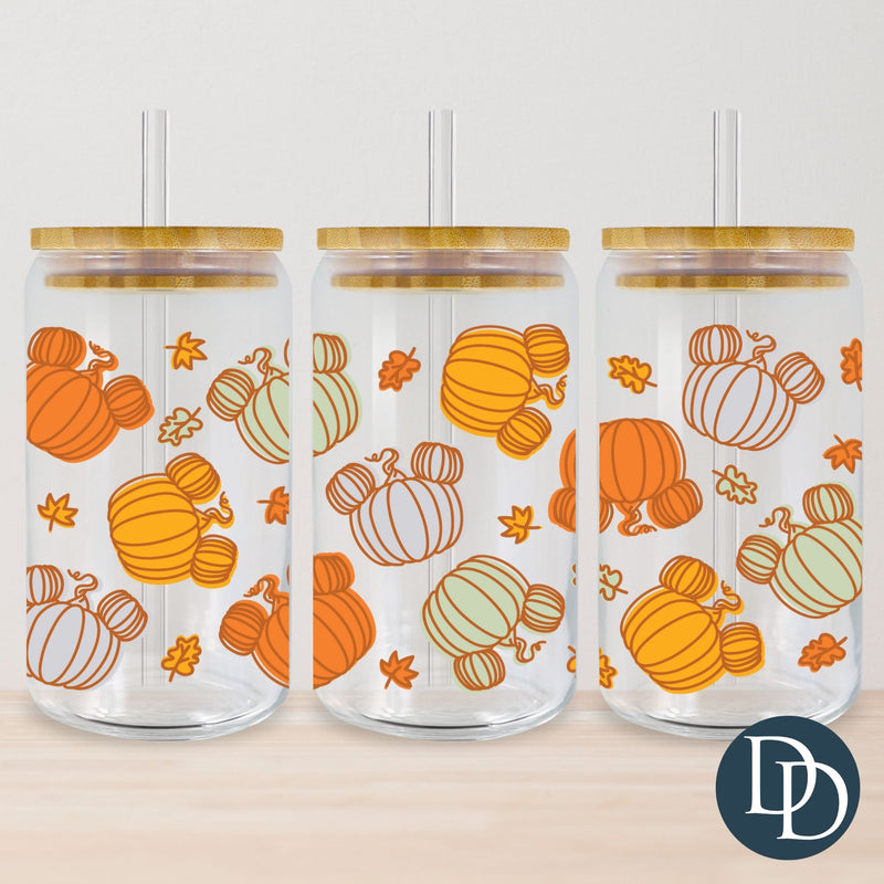 Magical Pumpkin Heads UV DTF Cup Wrap