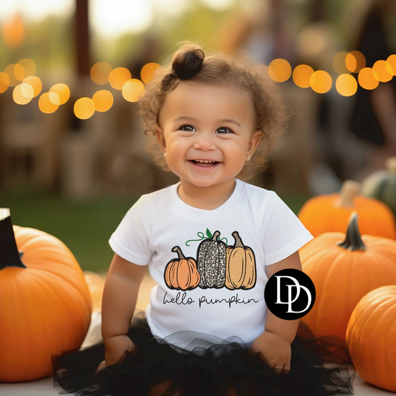 Faux Embroidery Hello Pumpkin *DTF Transfer*