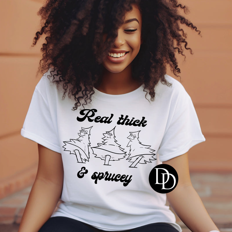 Real Thick (Black Ink)  *Screen Print Transfer*