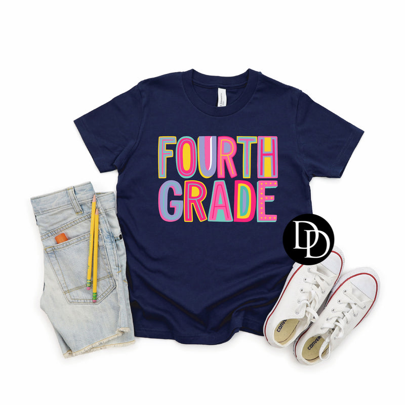 Pink Purple Fourth Grade *DTF Transfer*