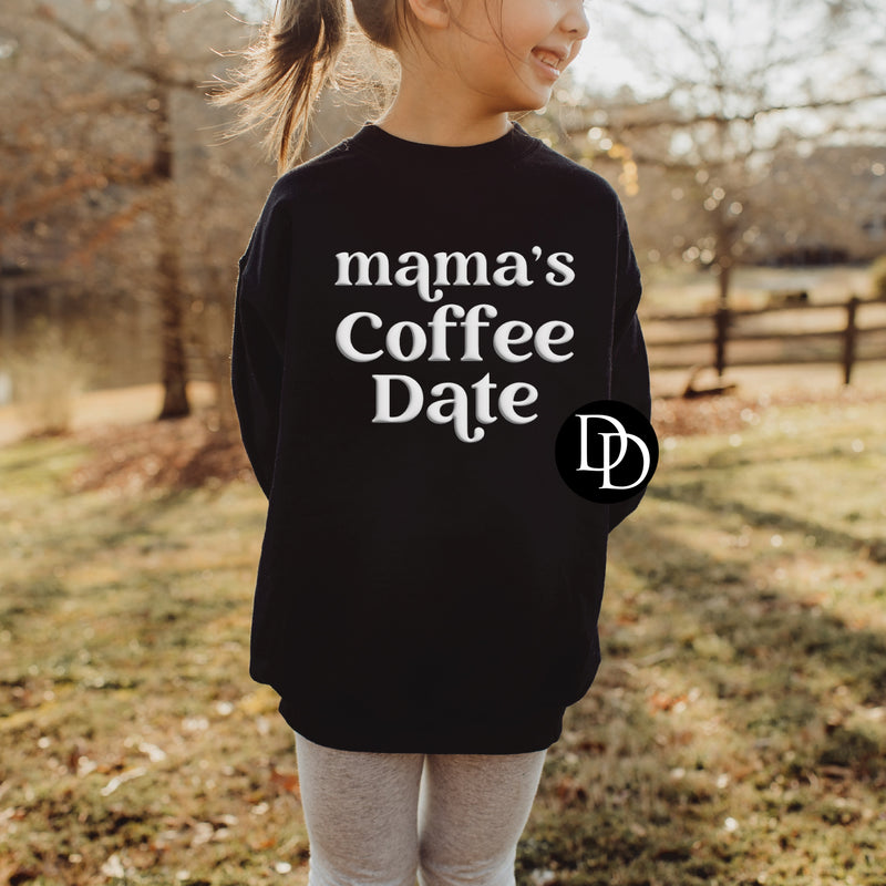 Mama’s Coffee Date (White Puff) *Puff Screen Print Transfer*