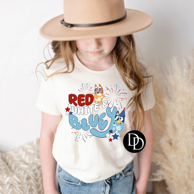 Red White & Blue Dog *DTF Transfer*