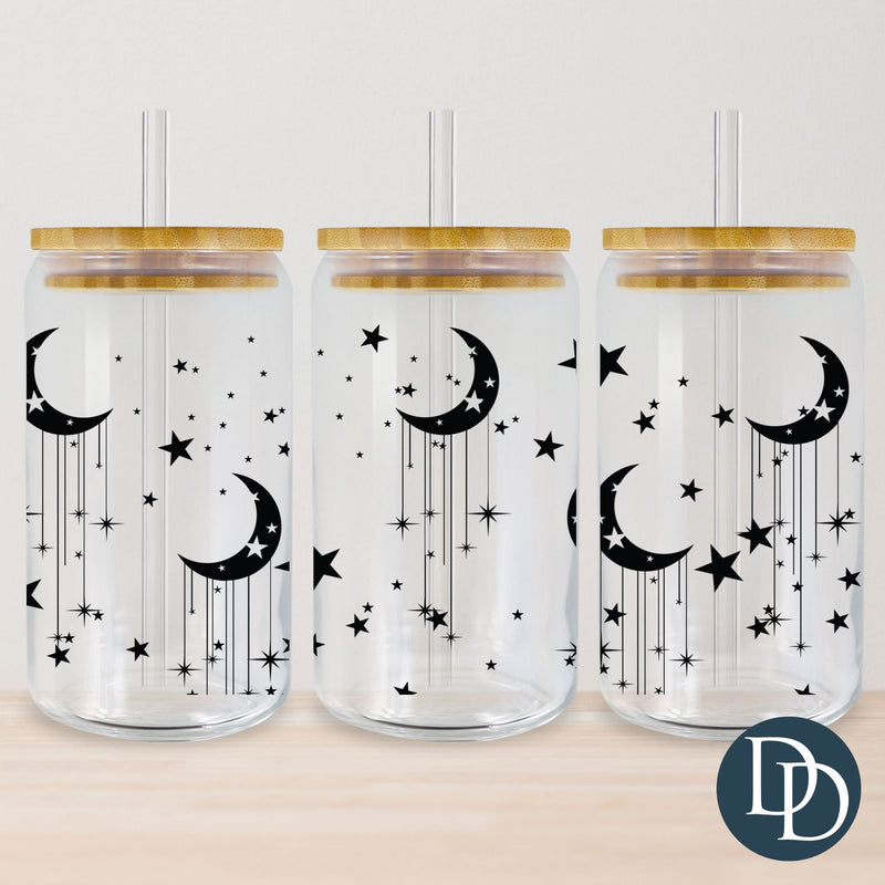 Hanging Stars And Moons UV DTF Cup Wrap