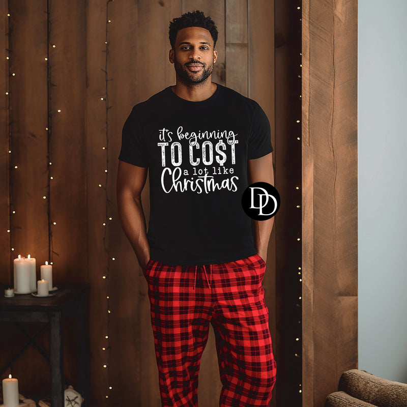 It’s Beginning To Cost A Lot Like Christmas (White Ink) *Screen Print Transfer*