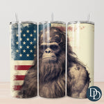 Patriot Sasquatch Tumbler Print *Sublimation Print Transfer*