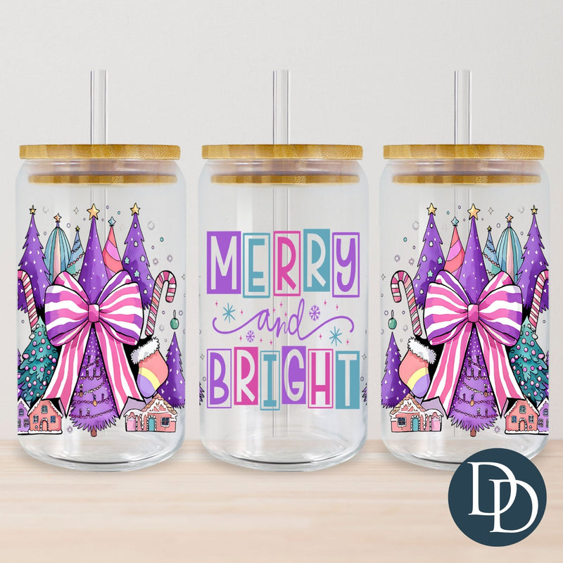 Colorful Merry And Bright *UV DTF Cup Wrap*