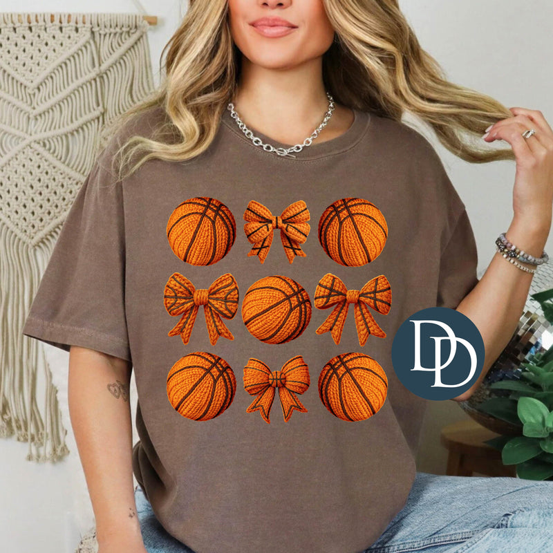 Basketball Coquettes Faux Yarn *DTF Transfer*