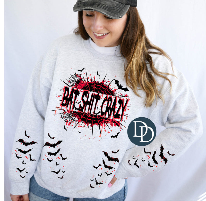 Bat Sht Crazy With Bat Accents *DTF Transfer*