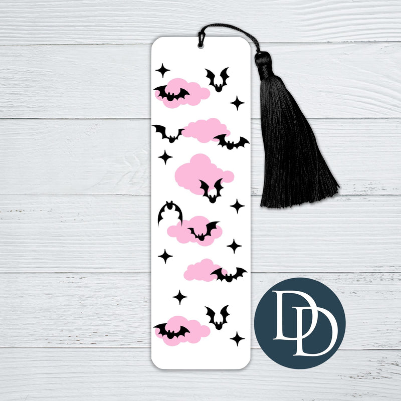 Bats And Pink Clouds *UV DTF Bookmark Decal*