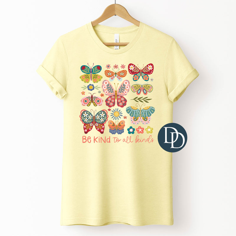Be Kind to All Kinds Multi Butterflies *DTF Transfer*