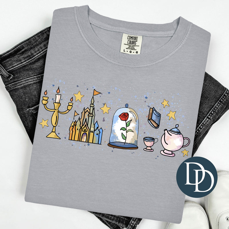 Beauty Belle Watercolor *DTF Transfer*