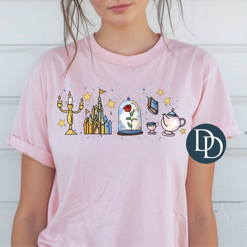 Beauty Belle Watercolor *DTF Transfer*