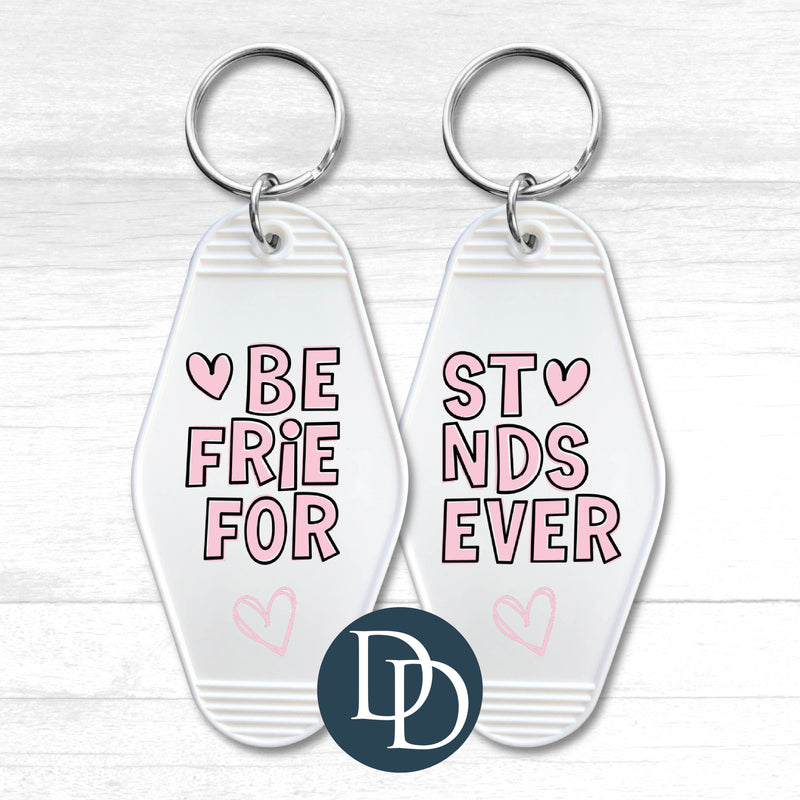 Best Friends Forever half and half *Motel Keychain UV DTF Decal*