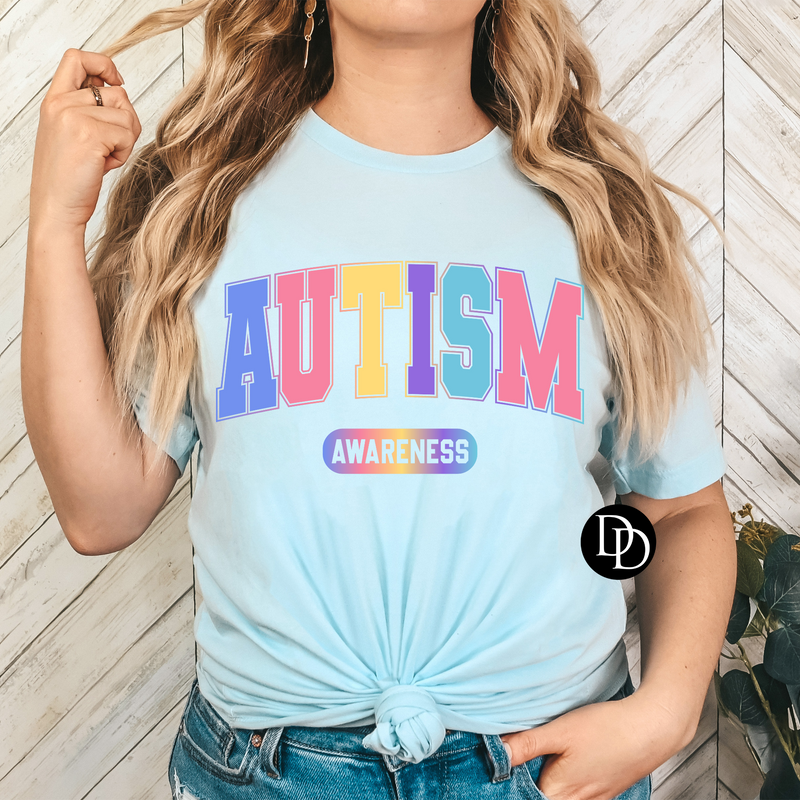 Block Multicolored Autism *DTF Transfer*