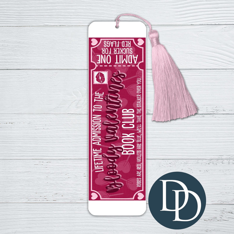 Bloody Valentines Book Club *UV DTF Bookmark Decal*