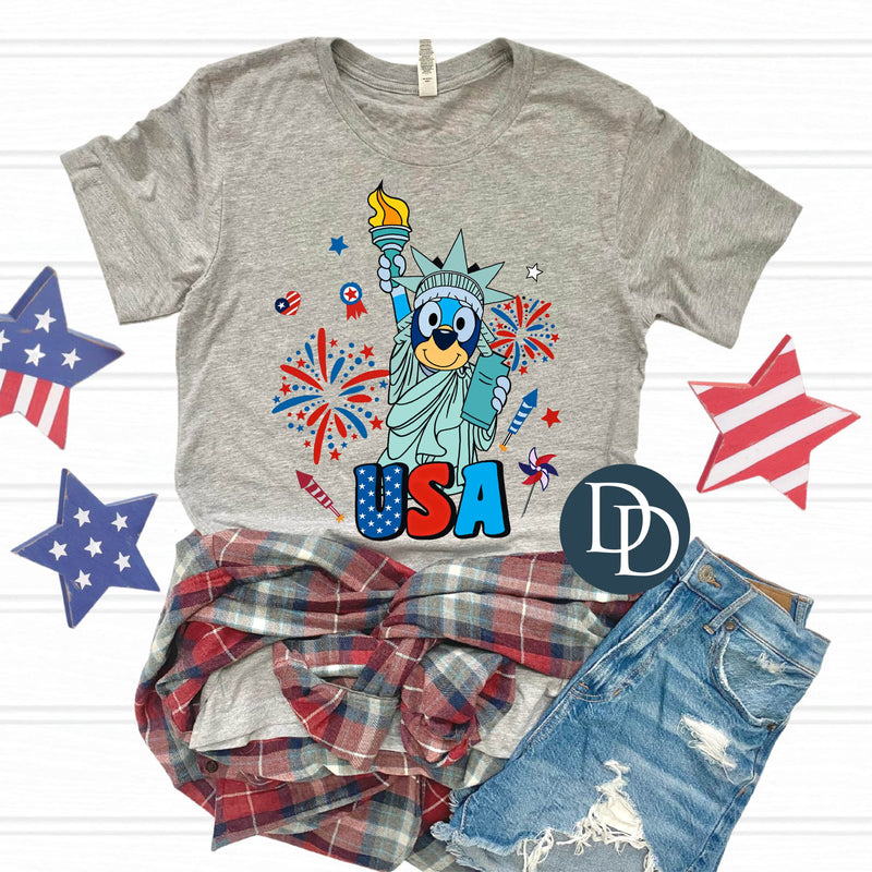 Bluey Lady Liberty *DTF Transfer*