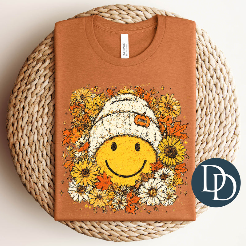 Boho Fall Beanie Smile *DTF Transfer*