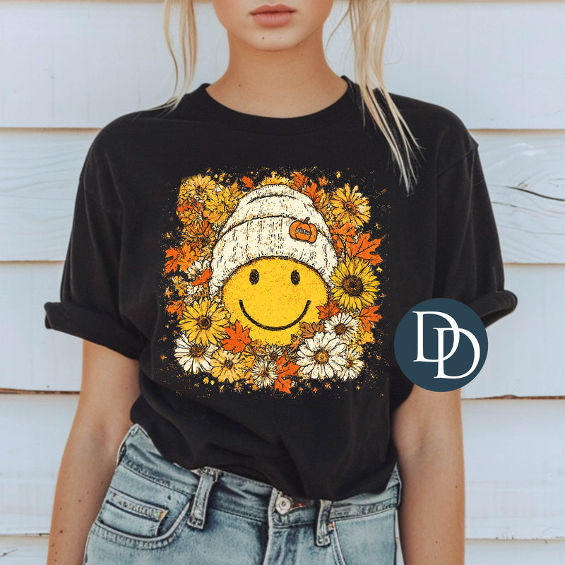 Boho Fall Beanie Smile *DTF Transfer*