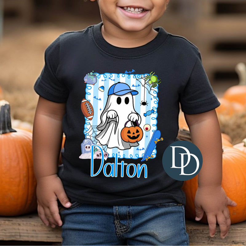 Boy Striped Ghost Name *DTF Transfer*