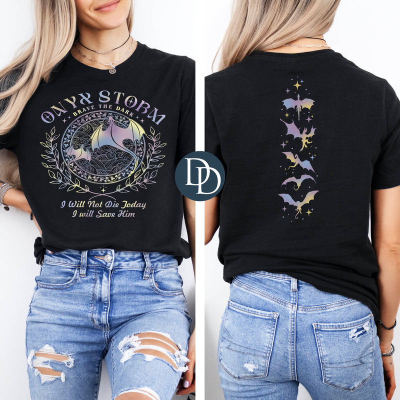 Brave The Dark With Spine Accent *DTF Transfer*