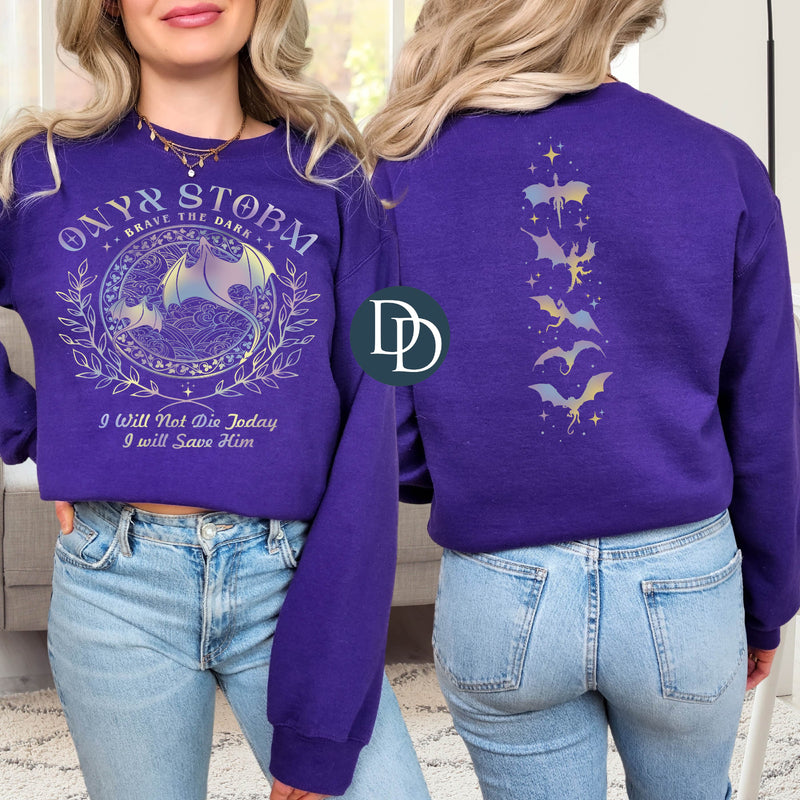 Brave The Dark With Spine Accent *DTF Transfer*