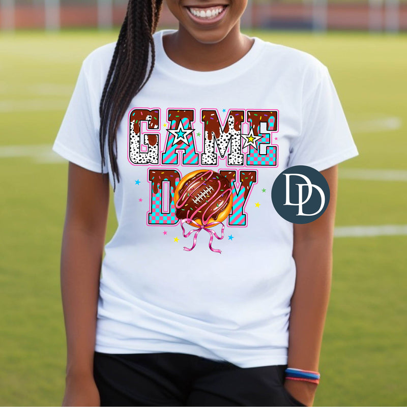 Bright Football Game Day Donut *DTF Transfer*