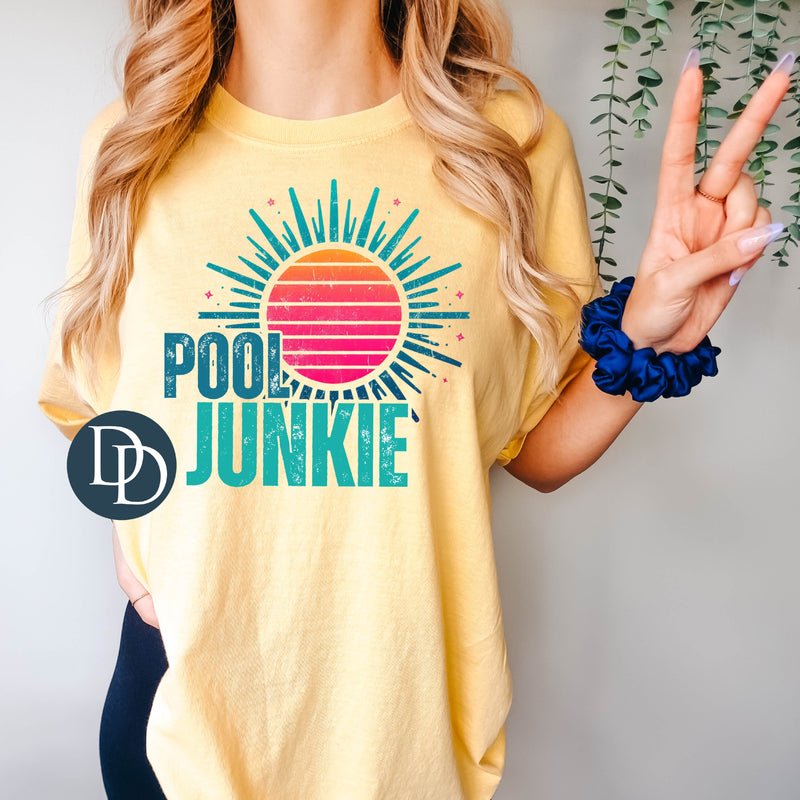 Bright Pool Junkie Sun *DTF Transfer*