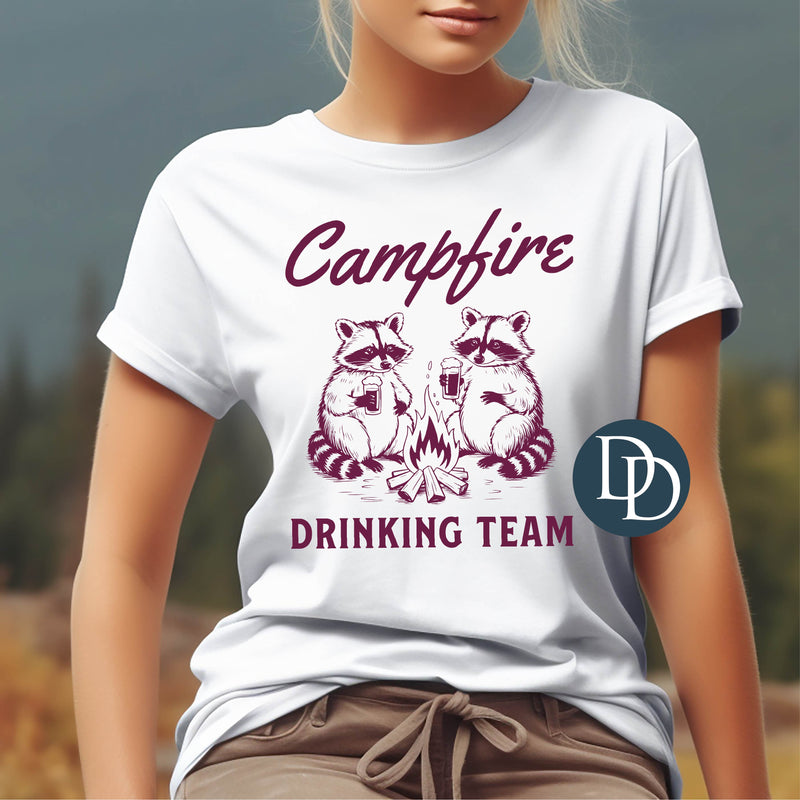 Campfire Drinking Team Raccoons *DTF Transfer*