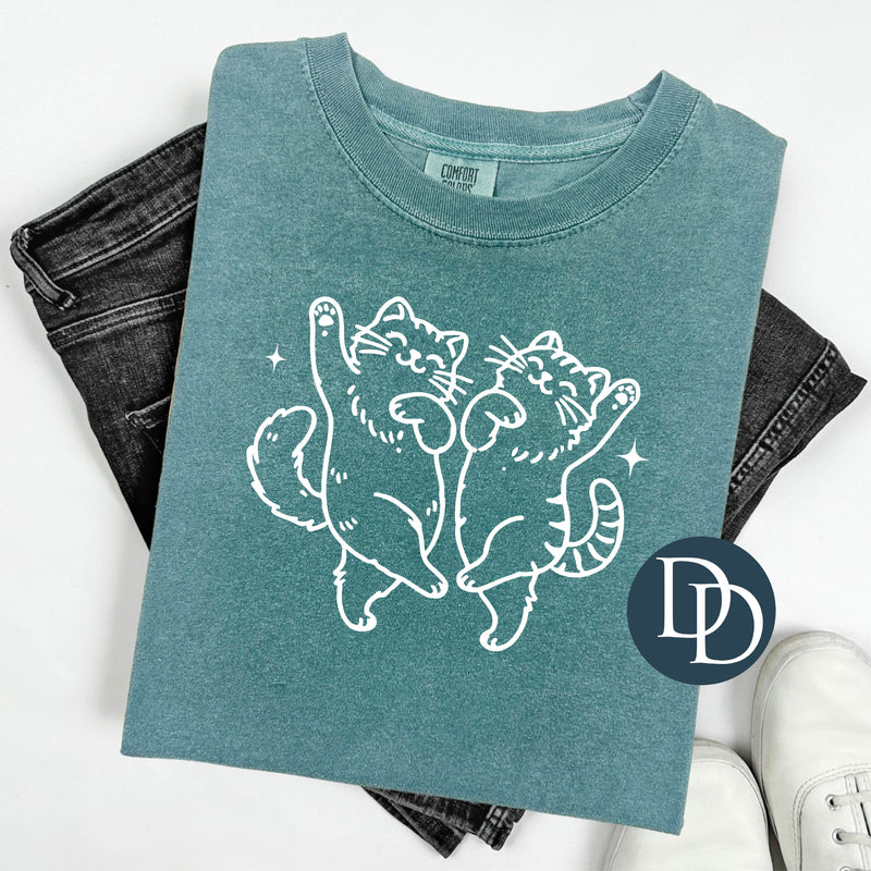 Cats Make My Life Better (White Ink) *Screen Print Transfer*