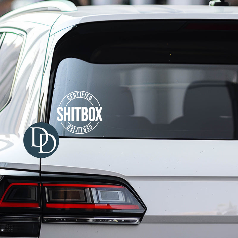 Certified Sh*tbox *UV DTF Car Window Decal*