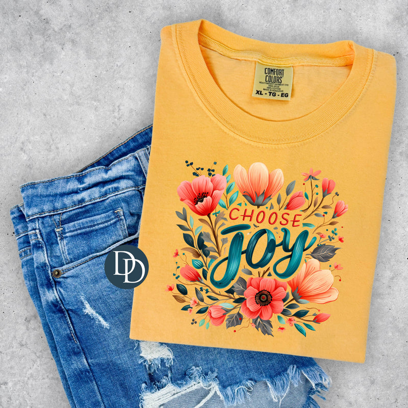 Choose Joy Floral *DTF Transfer*