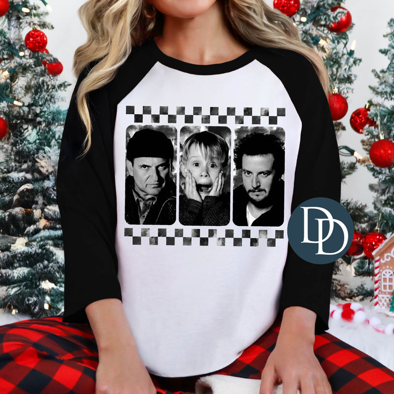 Christmas Alone Mugshots Black And White *DTF Transfer*