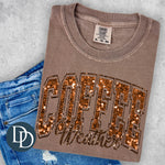 Coffee Weather Faux Sequins *DTF Transfer*