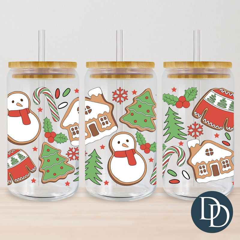 Colorful Christmas Cookies *UV DTF Cup Wrap*