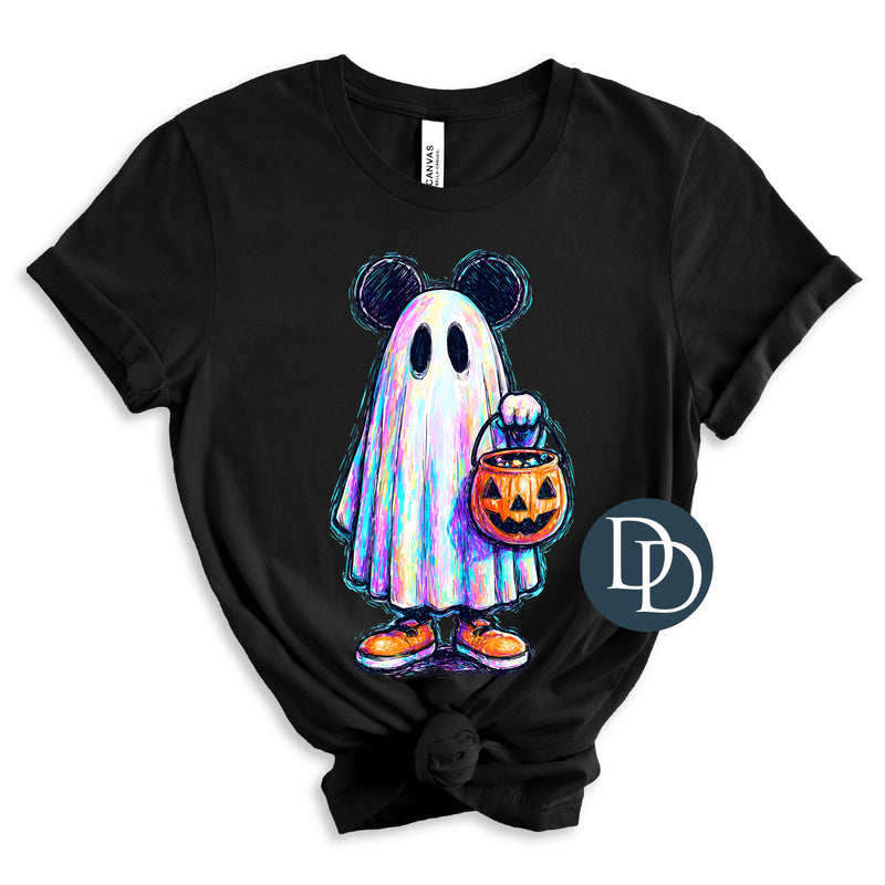 OVERSIZED Colorful MickE Ghost Costume *DTF Transfer*