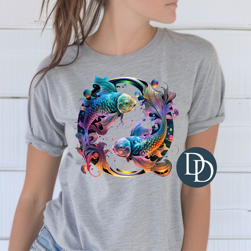 Colorful Pisces *DTF Transfer*