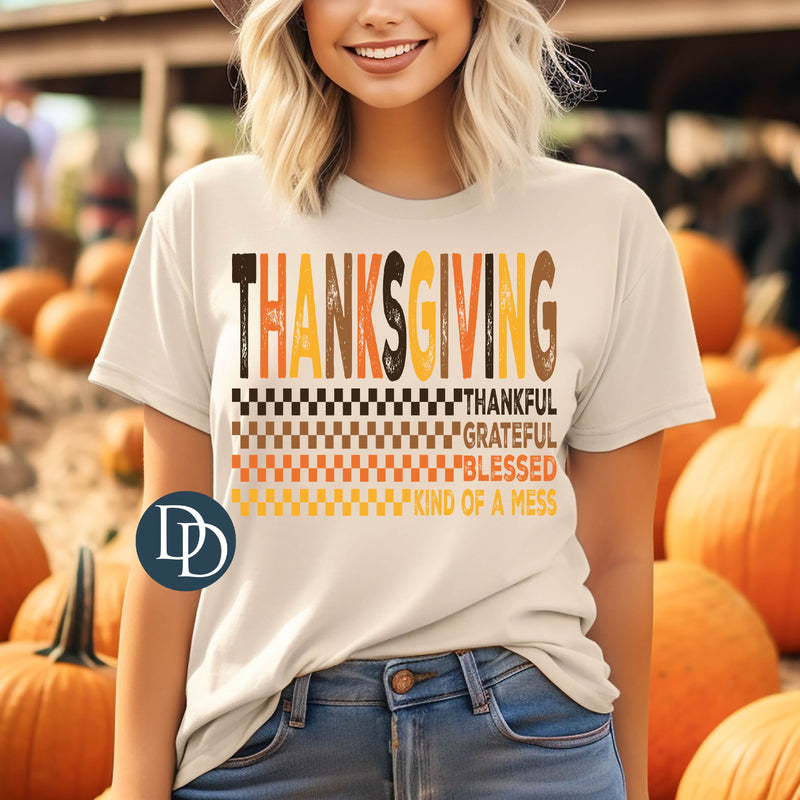 Colorful Thanksgiving Words *DTF Transfer*