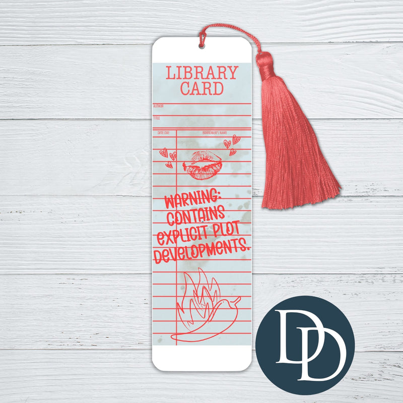 Contains Explicit Plot Developments *UV DTF Bookmark Decal*